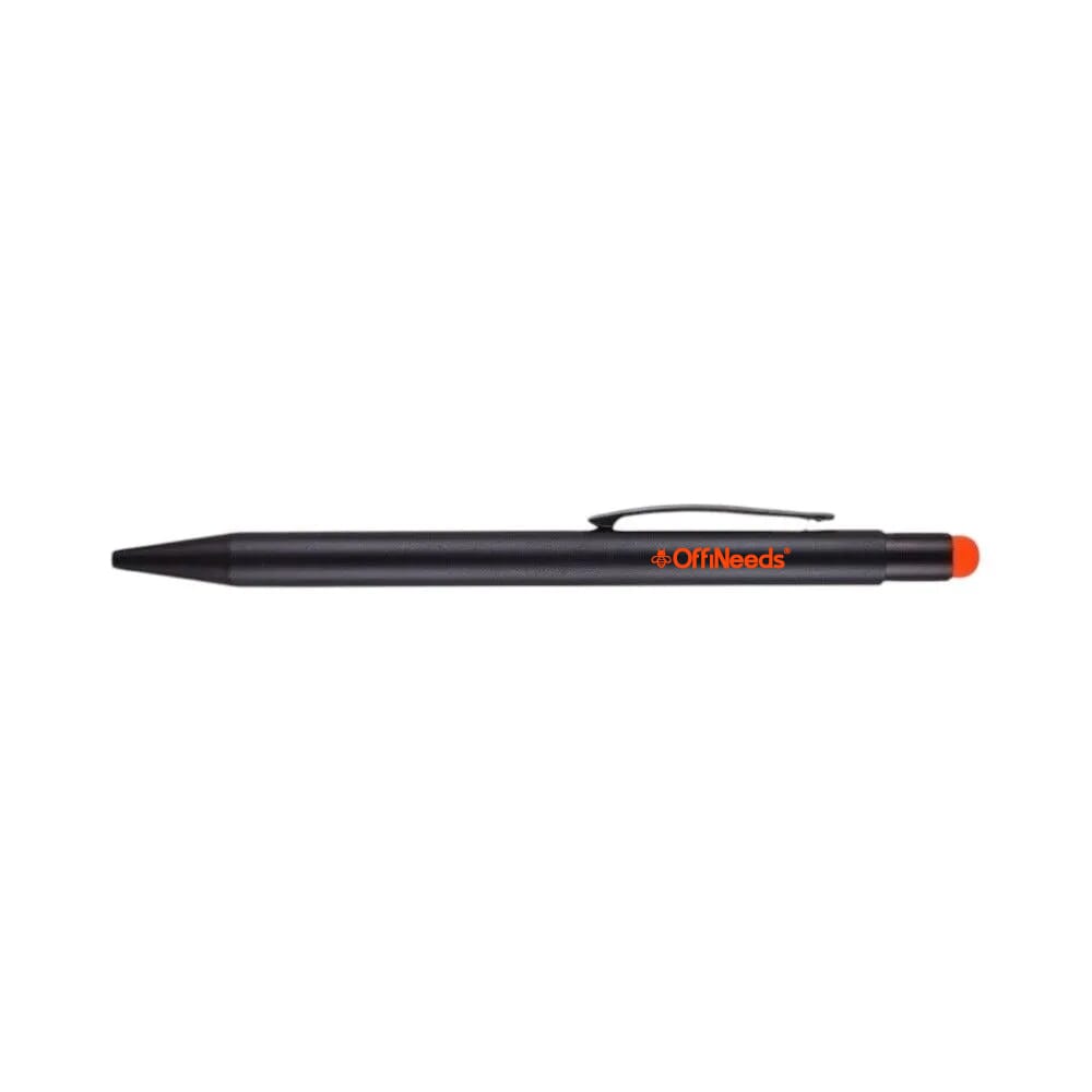 Lumi Metal Pen- Black with Orange